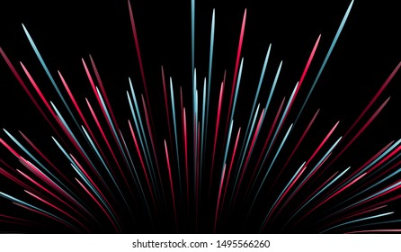 Abstract Optical Fibers - Technology Illustration Communication