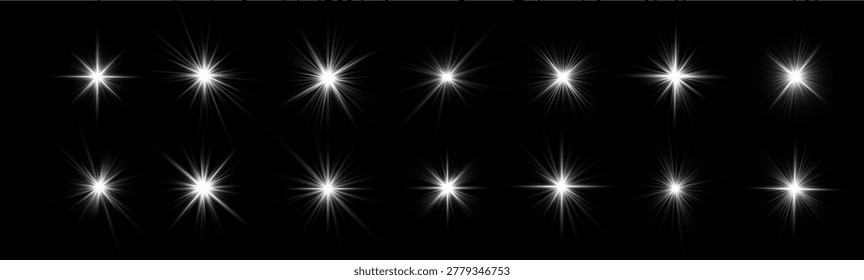 Abstract optical flare with radiant energy burst and shimmering light rays, futuristic cosmic illustration with black background, dramatic glow, spectral colors and dynamic illumination effect