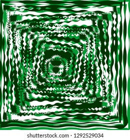 Abstract optical illusion background. Distorted wavy surface. Vector illustration.