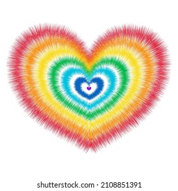 Abstract optical illusion background with a heart. Vector.	