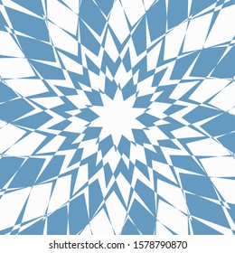 Abstract optical illusion background with a star. Vector.