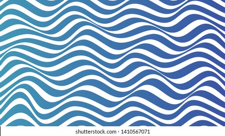 ABSTRACT OPTICAL ILLUSION COLORFUL GRADIENT. WAVY LINE BACKGROUND VECTOR  