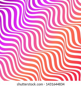 ABSTRACT OPTICAL ILLUSION COLORFUL GRADIENT. WAVY LINE BACKGROUND VECTOR  