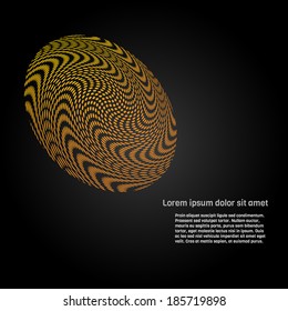 Abstract optical illusion illustration.