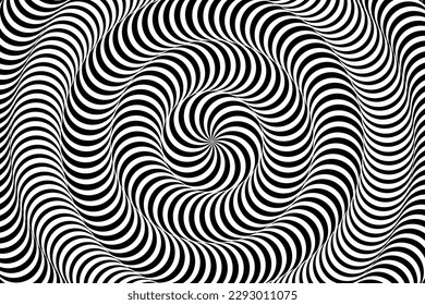 Abstract optical illusion spiral background