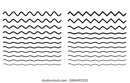 Abstract optical illusion with wavy and zigzag lines. Geometric pattern creating a visual effect. Perfect for backgrounds, design elements, and optical art