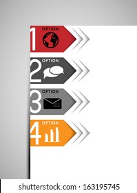 abstract option sign arrows, design element