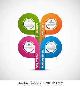 Abstract options infographics design template. Vector illustration. 