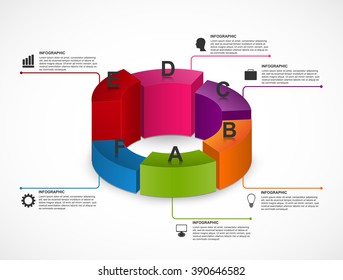 Abstract options infographics template.