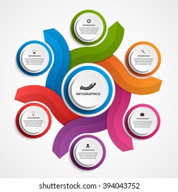 Abstract options infographics template.