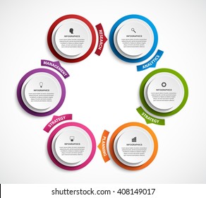 Abstract options infographics template.