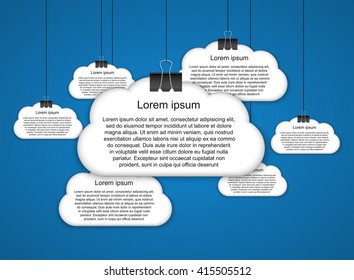 Abstract options infographics template.