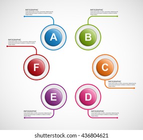 Abstract options infographics template.