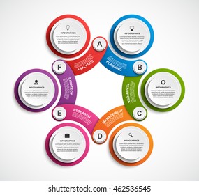 Abstract options infographics template.