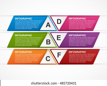 Abstract options infographics template.