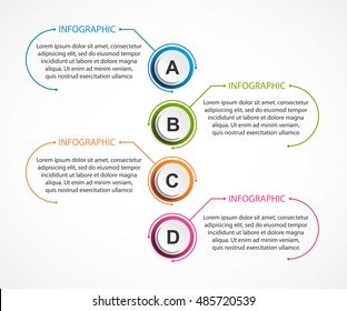 Abstract options infographics template.