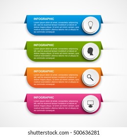 Abstract options infographics template.