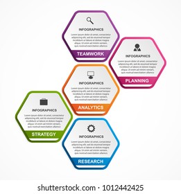 Abstract options infographics template. Infographics for business presentations or information banner. 