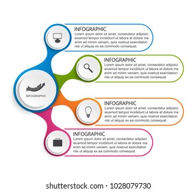 Abstract options infographics template. Infographics for business presentations or information banner.
