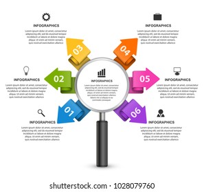 Abstract options infographics template. Infographics for business presentations or information banner.