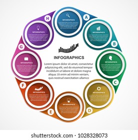 Abstract options infographics template. Infographics for business presentations or information banner.