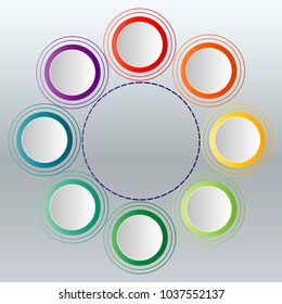 Abstract options infographics template. Infographics for business presentations or information banner.

