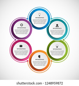 Abstract options infographics template. Infographics for business presentations or information banner.