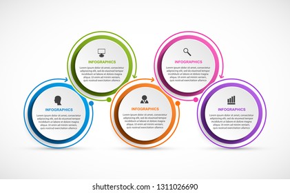 Abstract options infographics template. Infographics for business presentations or information banner.