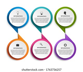 Abstract options infographics template. Infographics for business presentations or information banner.