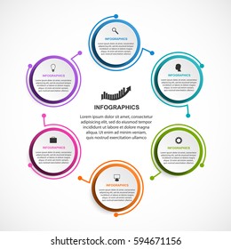 Abstract options infographics template. Infographics for business presentations or information banner.