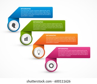 Abstract options infographics template. Infographics for business presentations or information banner.
