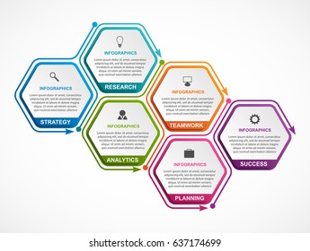 Abstract options infographics template. Infographics for business presentations or information banner. 