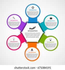 Abstract options infographics template. Infographics for business presentations or information banner. 