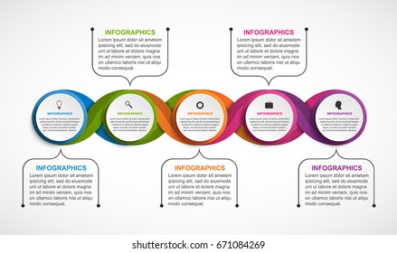 Abstract options infographics template. Infographics for business presentations or information banner. 