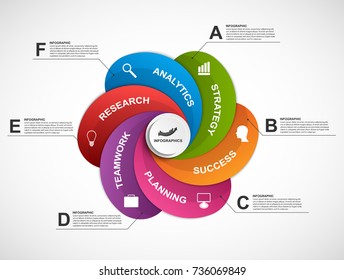 Abstract options infographics template. Infographics for business presentations or information banner.