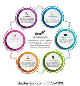 Abstract options infographics template. Infographics for business presentations or information banner. 