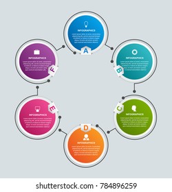 Abstract options infographics template. Infographics for business presentations or information banner. 