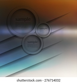 abstract  options on blur background, can be used for website, info-graphics, number banner