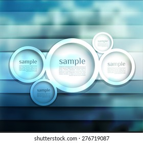abstract  options on blur background, number line, can be used for website, info-graphics, number banner