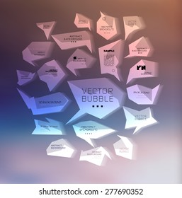 abstract  options on blur background, can be used for website, info-graphics, number banner