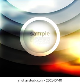abstract  options on blur background, number line, can be used for website, info-graphics, number banner