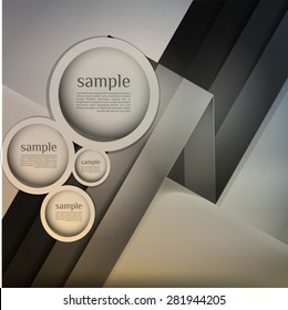abstract  options on blur background, number line, can be used for website, info-graphics, number banner