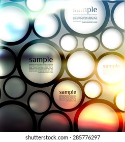 abstract  options on blur background, can be used for website, info-graphics, number banner