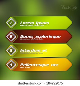 Abstract options template. For infographics or web design