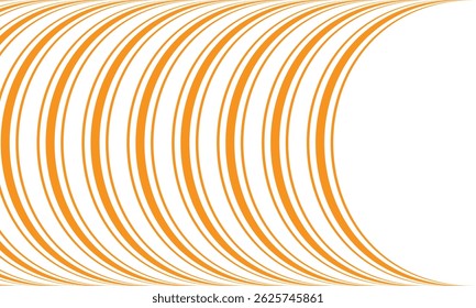 abstract orange arch line pattern.