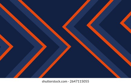 Abstract Orange Arrow Blue Shadow Line with Blank Space Design Modern Futuristic Background Geometric Overlap Layer Paper Cut Style