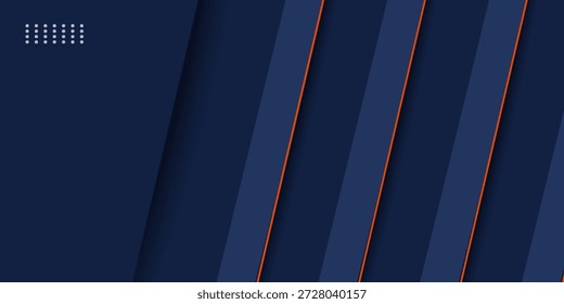 Abstract Orange Arrow Blue Shadow Line with Blank Space Design Modern Futuristic Background Geometric Overlap Layer Paper Cut Style