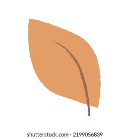 Resumen de hojas de otoño anaranjadas. Ilustración del vector en el fondo aislado