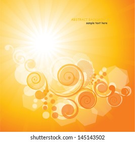 abstract orange background