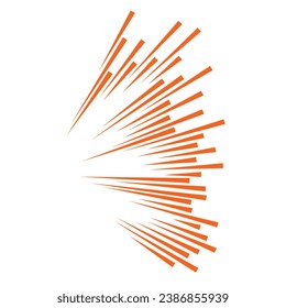 abstract orange background with arrows